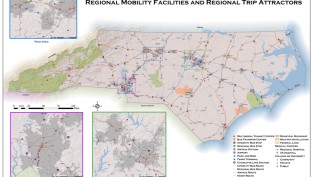Map of Regional Mobility Facilities and Regional Trip Attractions