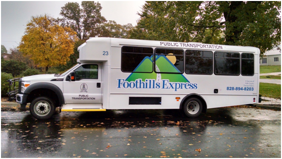 Foothills Express Public Transport Bus