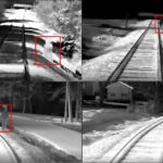 Infrared camera shots along the Raleigh to Charlotte rail corridor. Source: ncdot.gov.